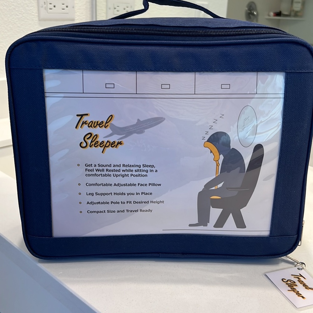 Travel Sleeper Face Pillow with Adjustable Pole